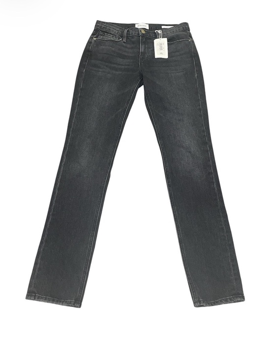 Denim - FRAME Le Nik Black Low Rise Straight Leg Jeans Size 24 NWT